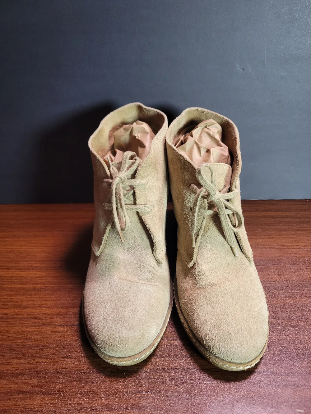 J Crew Women’s Desert Wedge Ankle Boot - Beige